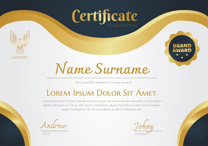 Certificate Template Vector