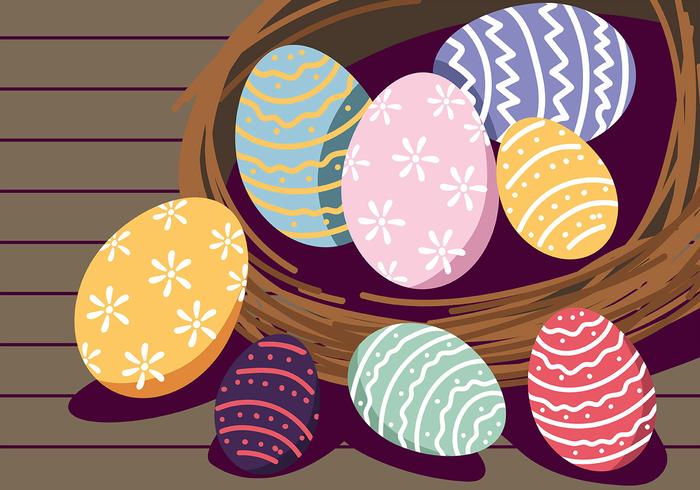 Fondo de pantalla de pascua vector