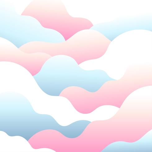 Abstract Cloud Pastel Background Vector