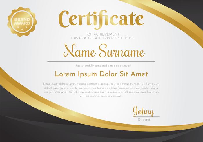 Certificate Template Vector