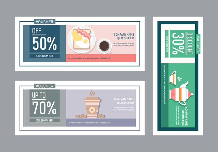 Gift Voucher Templates vector