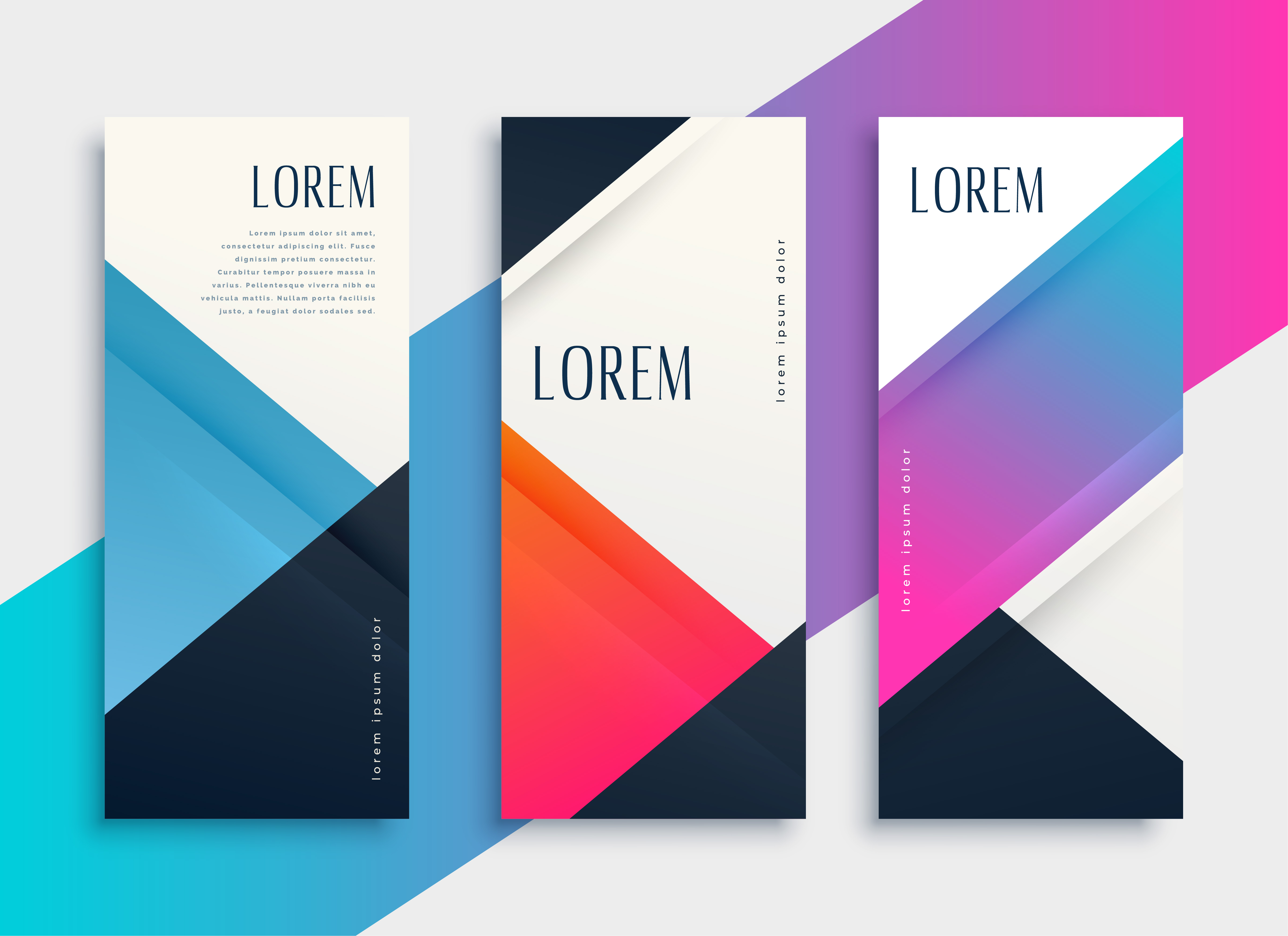 set-of-business-style-geometric-banner-template-download-free-vector