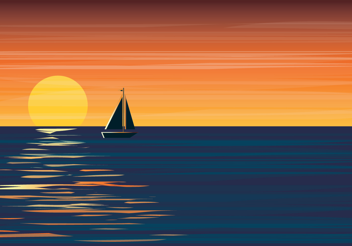 Ocean Background Vector 278163 Vector Art at Vecteezy