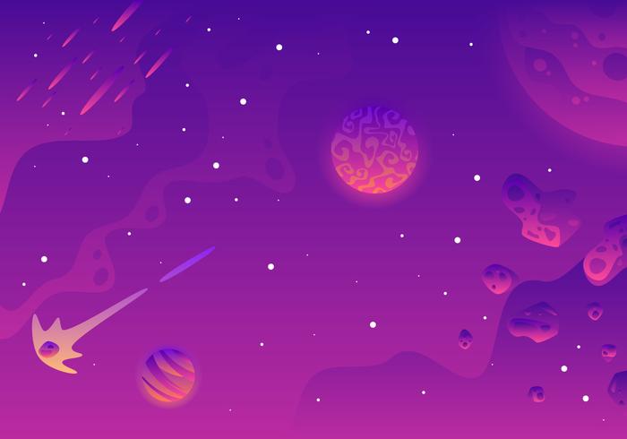 Galaxy fondo paisaje vector