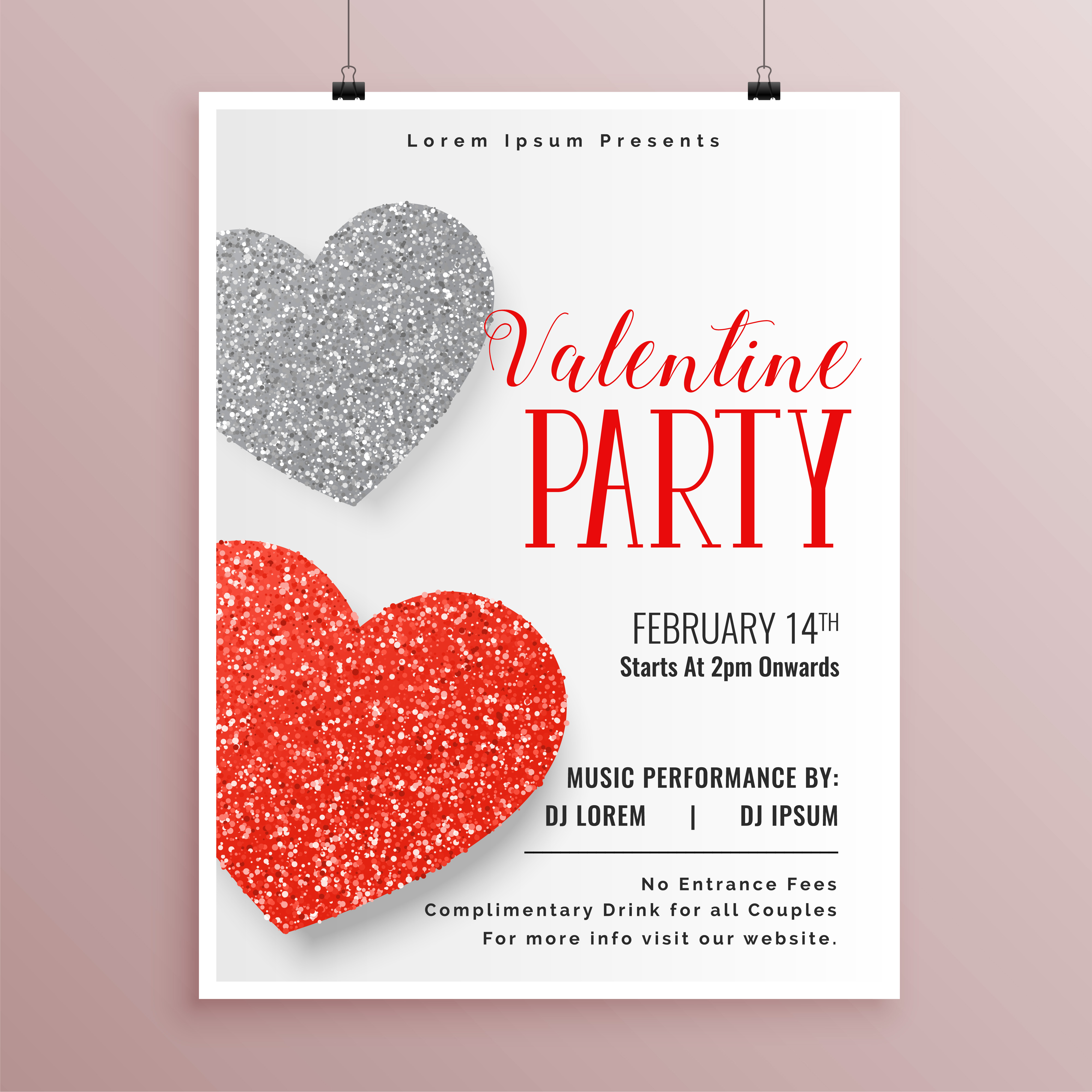 Valentines Day Flyer Template Free