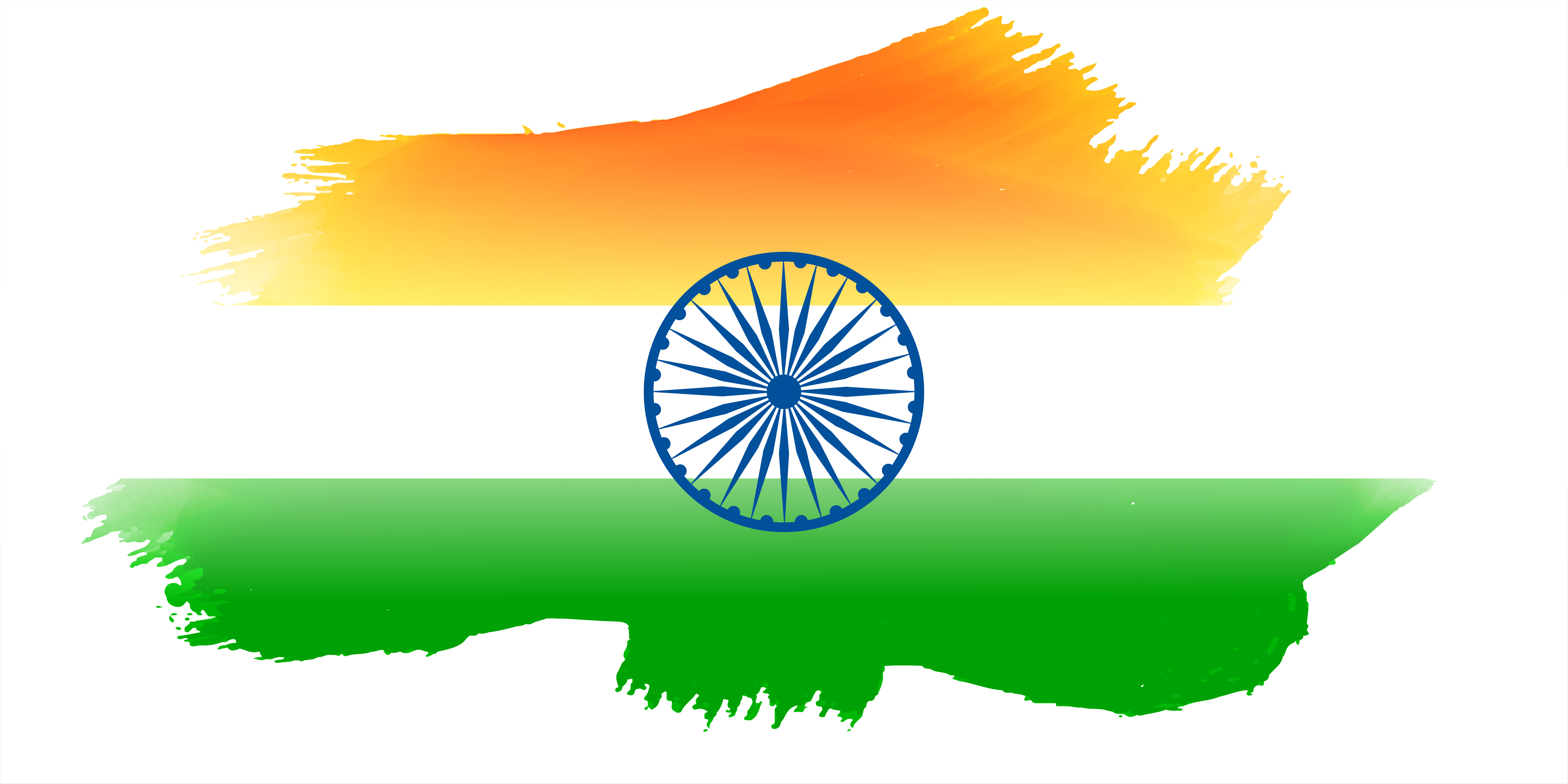 Download indian flag made with watercolor - Download Free Vector ...