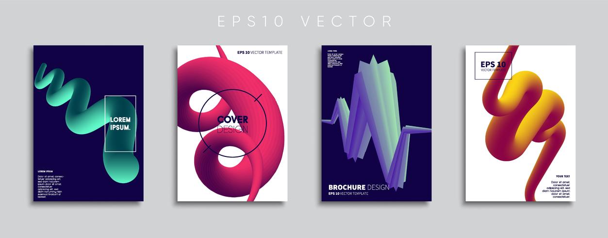 Minimal Vector cover designs. Future Poster template.