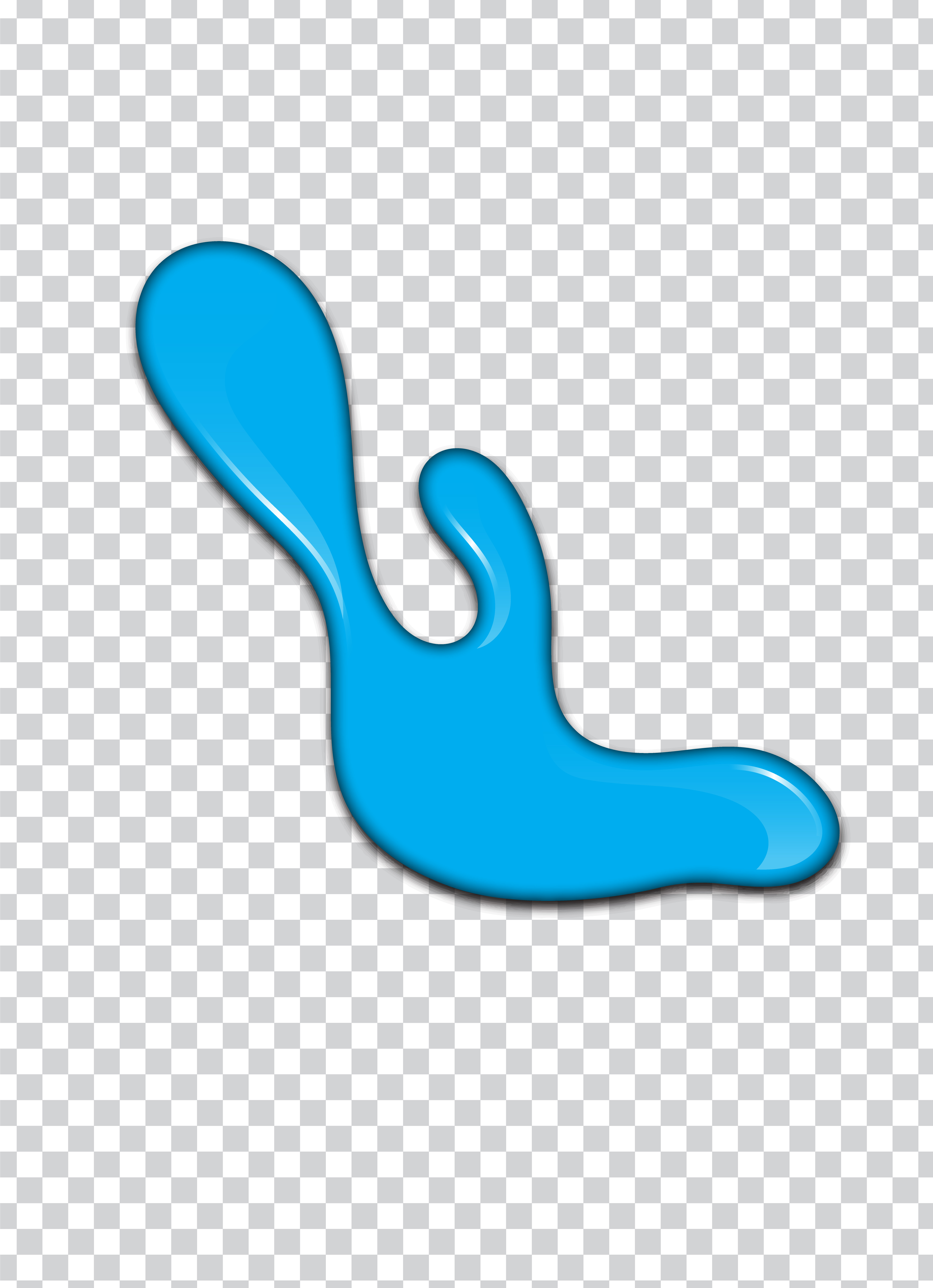 Blue Paint Splash Clip Art