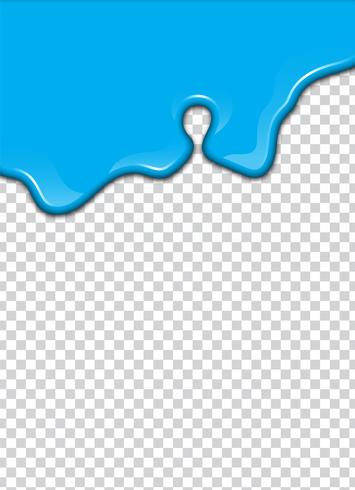 Blue paint splash with transparency background. Vector illustration.