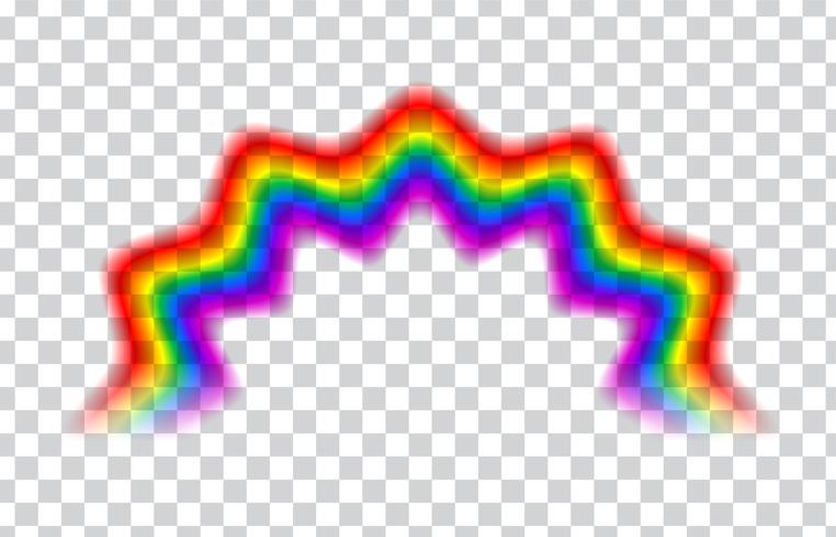 Transparent rainbow. Vector illustration. Realistic rainbow on transparent background.