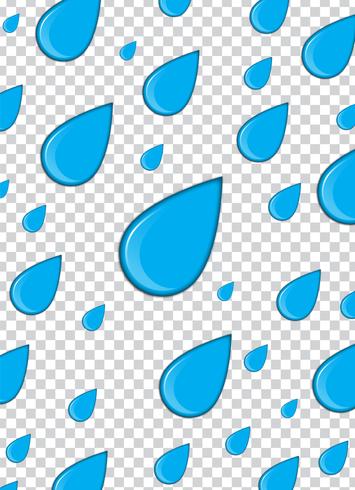 Blue paint splash with transparency background. Vector illustration.