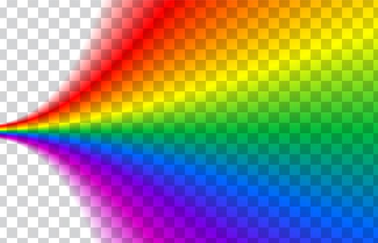 Transparent rainbow. Vector illustration. Realistic rainbow on transparent background.