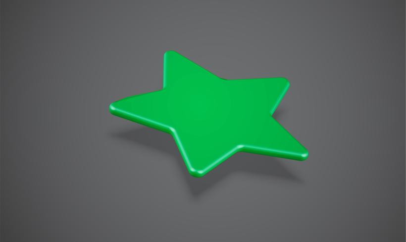 Clasificación 3D de estrellas o de fondo, ilustración vectorial vector