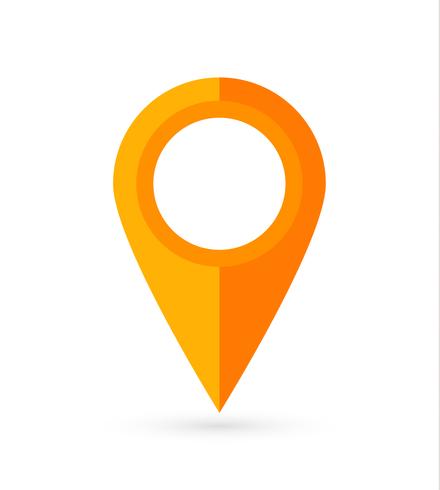 Location pin. Map pin flat icon vector design.