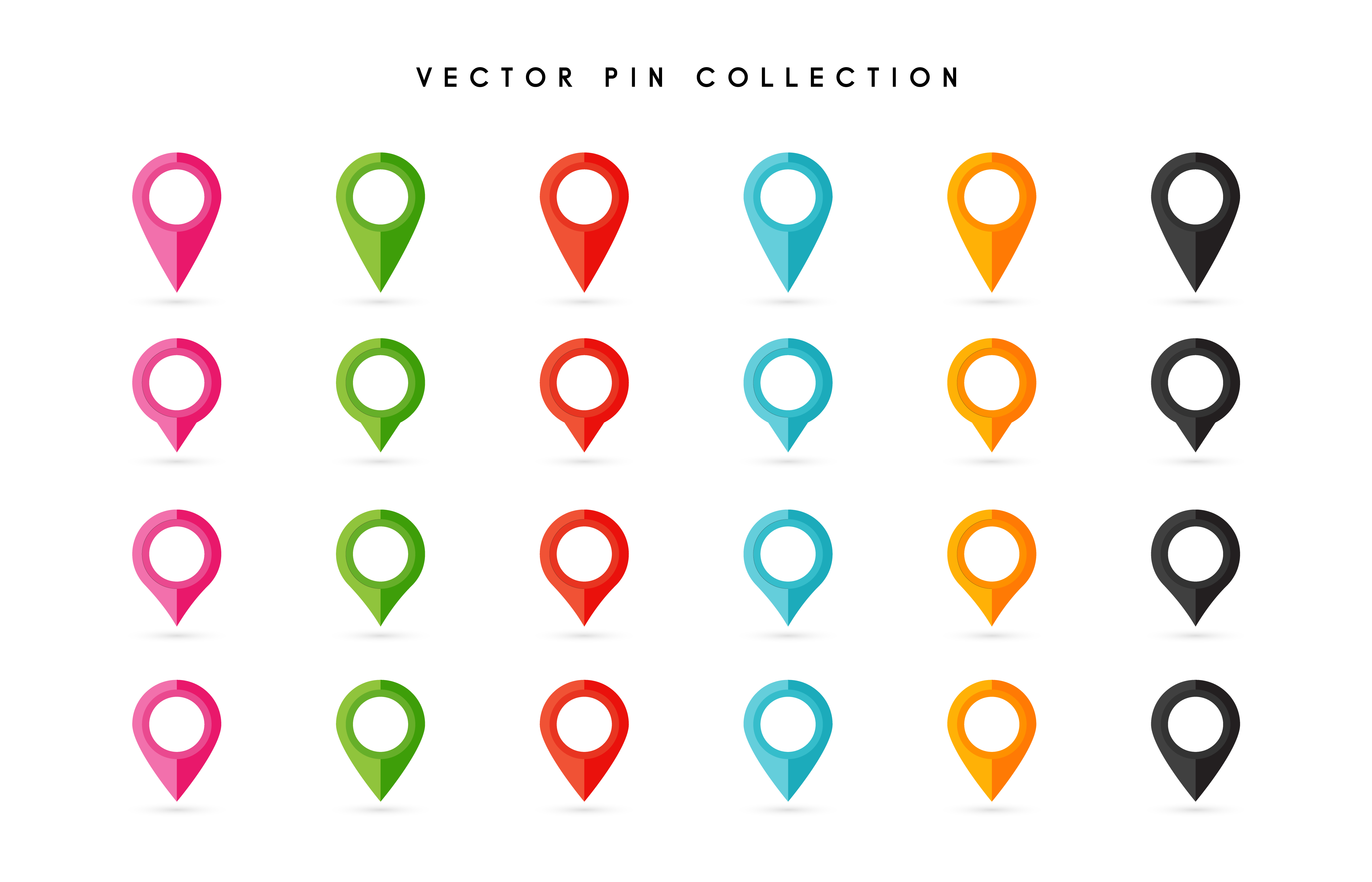 Location pin. Map pin flat icon vector design. 279463 Vector Art at