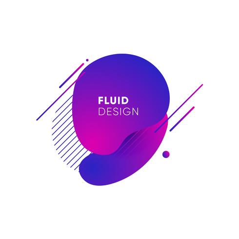 Gradient abstract banners with flowing liquid shapes vector