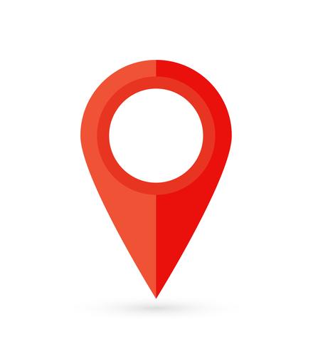 Location pin. Map pin flat icon vector design.