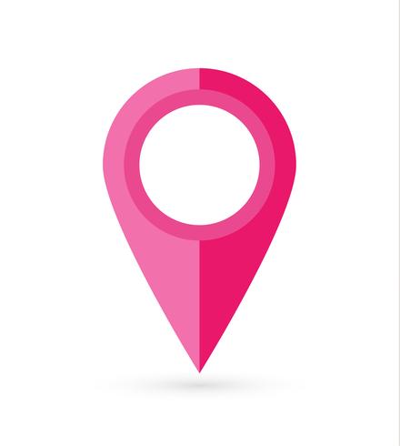 Location pin. Map pin flat icon vector design.