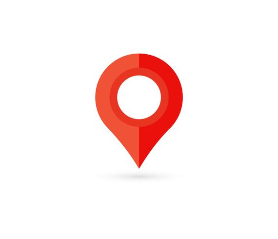 Location pin. Map pin flat icon vector design.