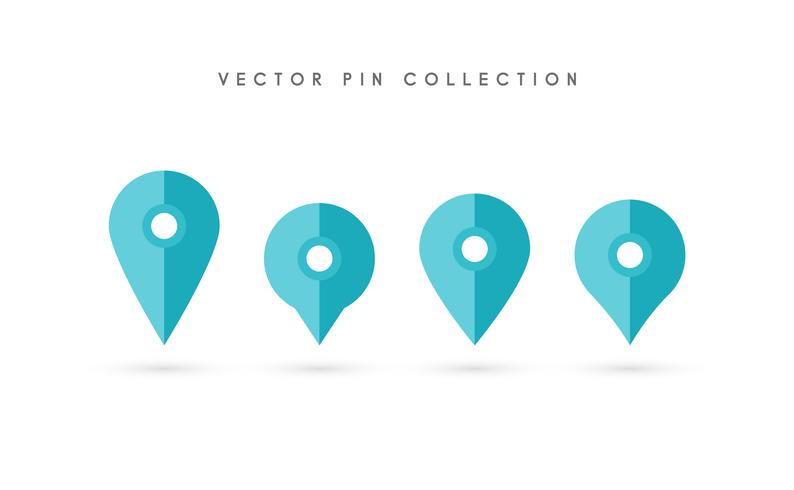 Location pin. Map pin flat icon vector design.