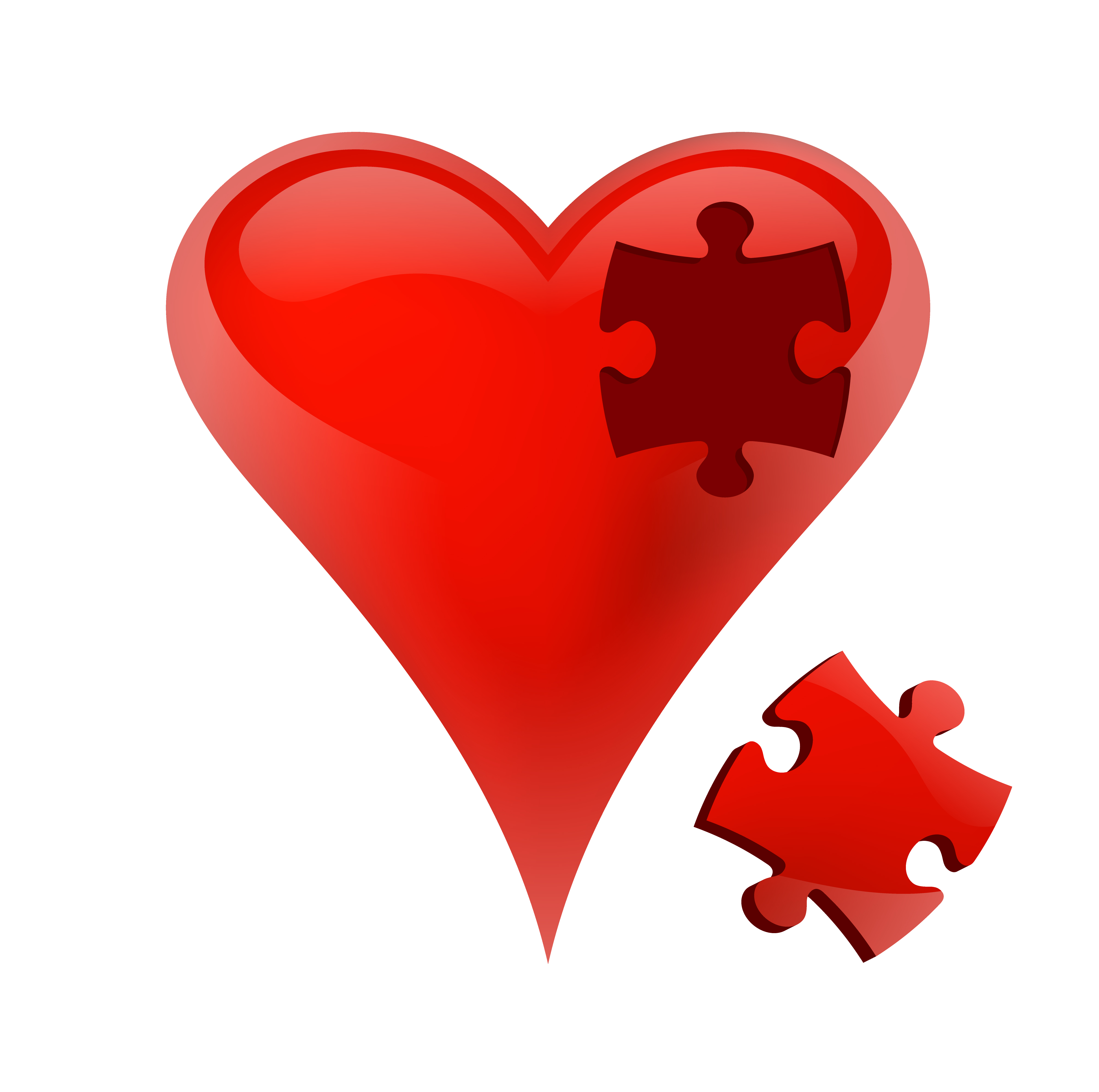 Puzzle heart. Vector illustration 279619 Vector Art at Vecteezy