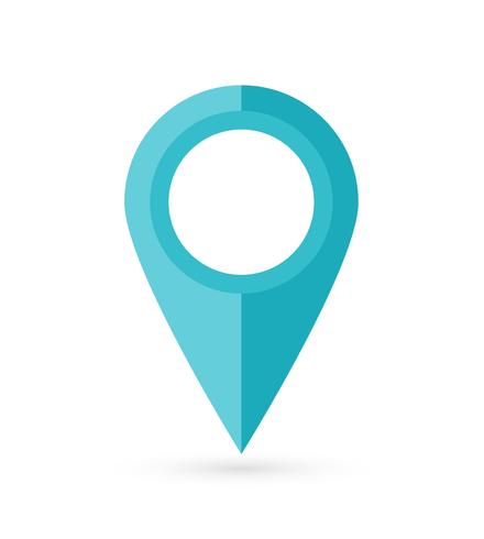 Location pin. Map pin flat icon vector design.