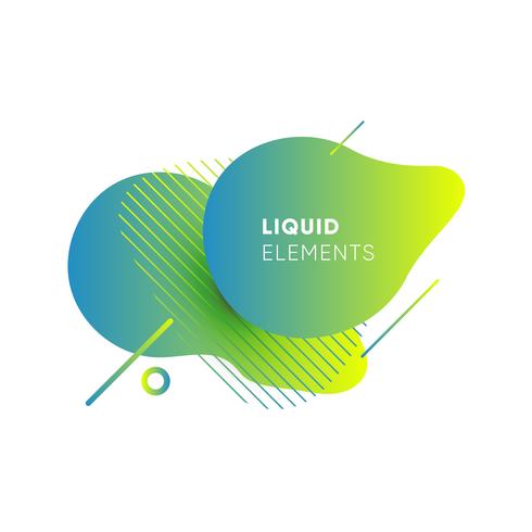 Gradient abstract banners with flowing liquid shapes vector