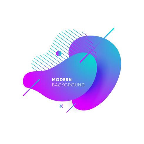 Gradient abstract banners with flowing liquid shapes vector