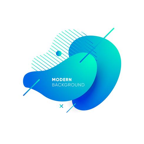 Gradient abstract banners with flowing liquid shapes vector