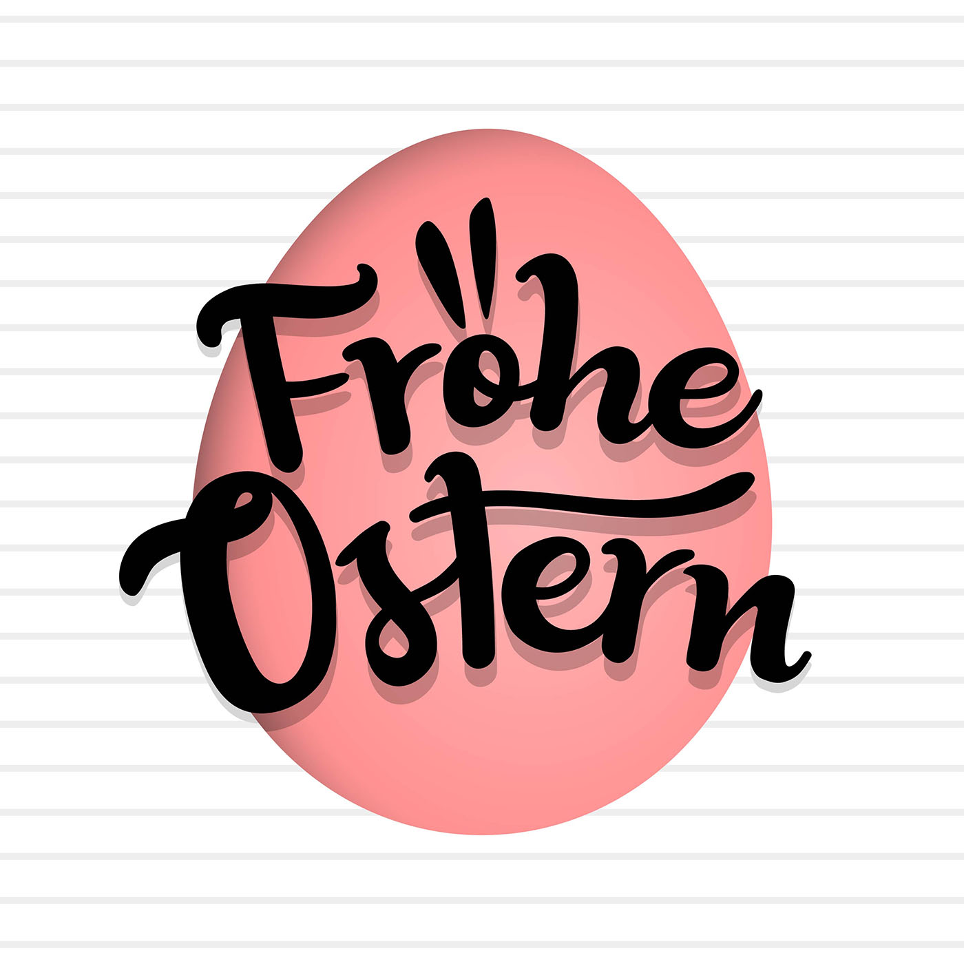 Script Style Frohe Ostern Typography 279935 Vector Art at Vecteezy