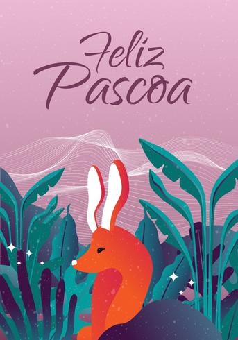 feliz pascua diseño vectorial vector