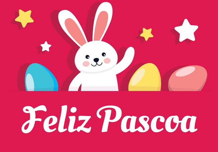 Feliz pascua vector