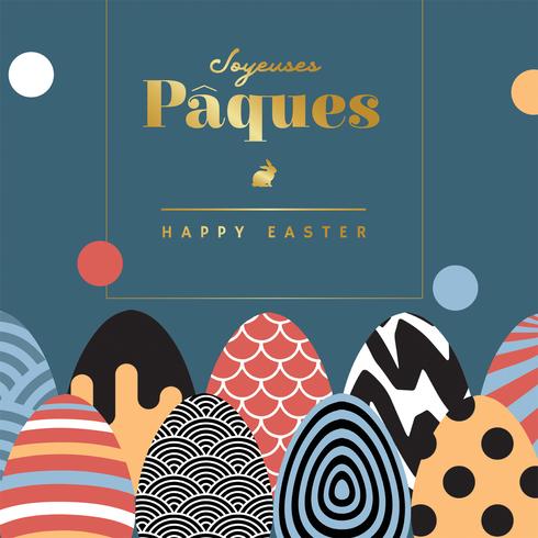 Joyeuses Paques Vector Design