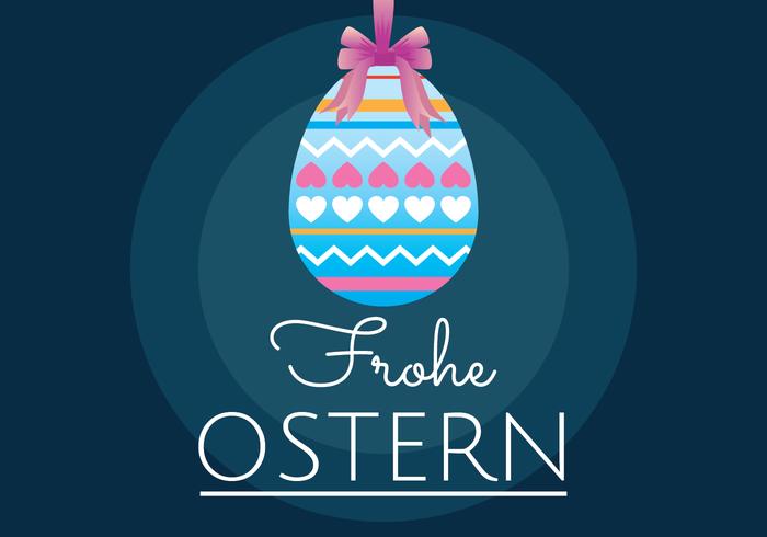 Frohe Ostern vector