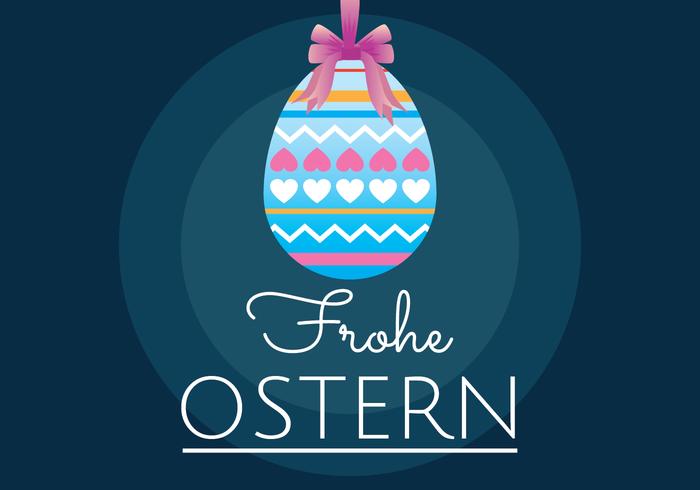 frohe ostern vector