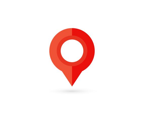 Location pin. Map pin flat icon vector design.