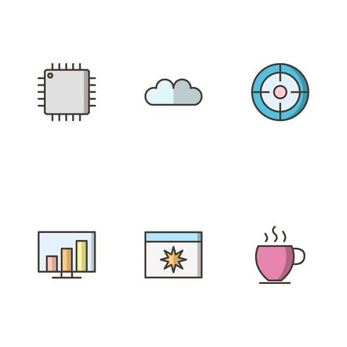 Set of Vector SEO Search Engine Optimization Icons