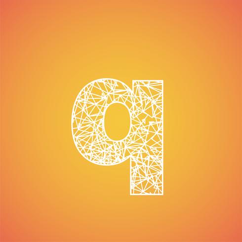 Net font from a typeset, vector font