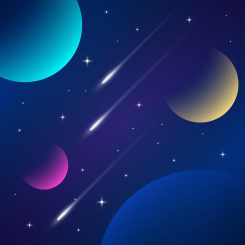 Space Galaxy Background vector