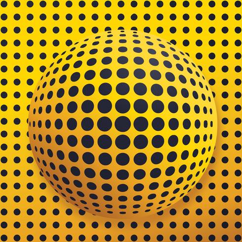 Abstract Globe Dotted Vector Design