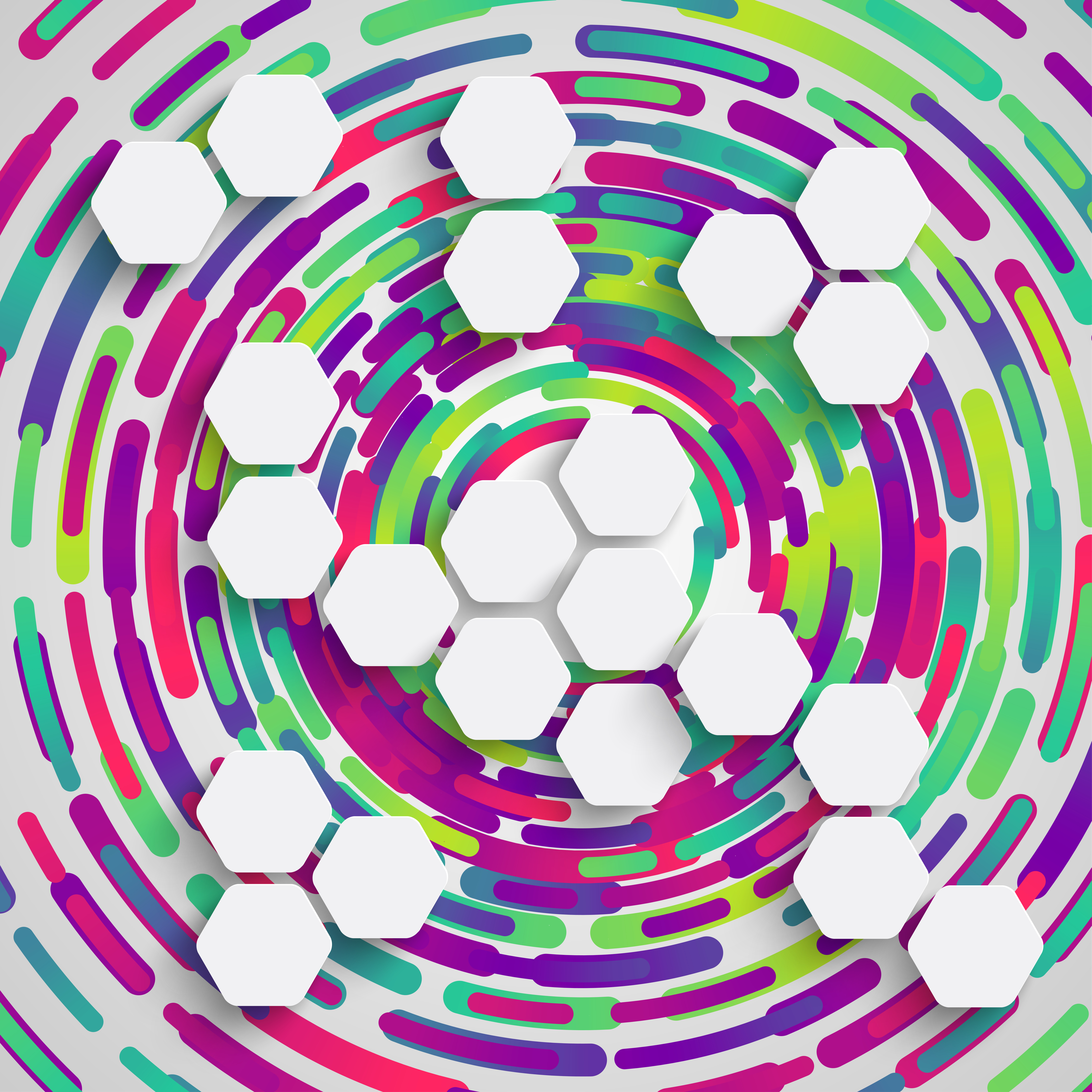 Download Rounded shape with shadow and colorful circle background 280497 - Download Free Vectors, Clipart ...