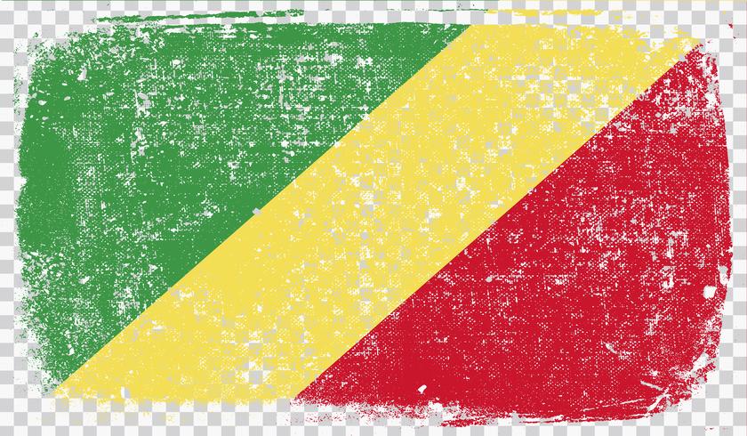 Grunge-styled flag, vector illustration