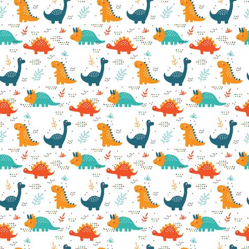 Dinosaurs Pattern Vector