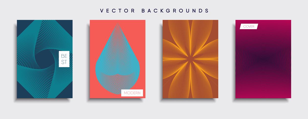 Minimal Vector cover designs. Future Poster template.