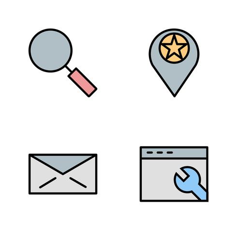 Set of Vector SEO Search Engine Optimization Icons