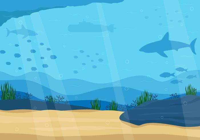 Ocean Background in Vector 