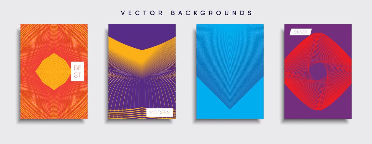 Minimal Vector cover designs. Future Poster template.