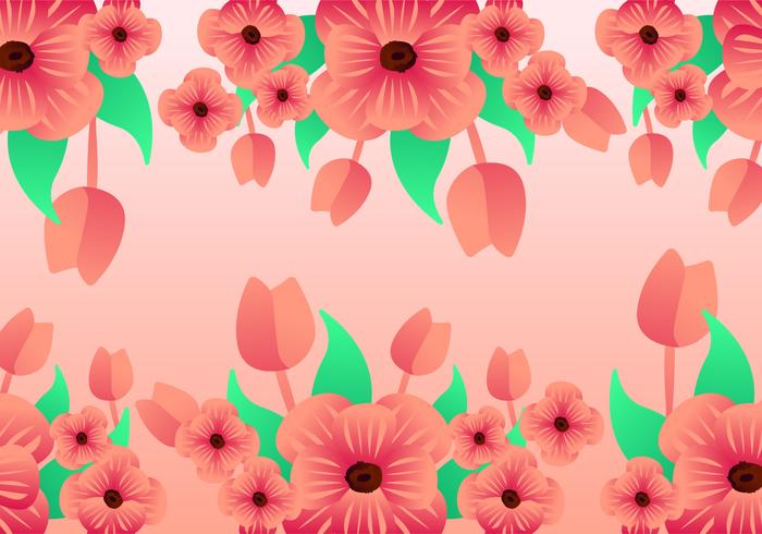 Awesome Flower Background Vectors