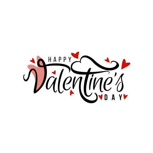 Abstract Happy Valentine's Day elegant background vector