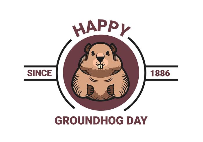 Ground Hog Day vector